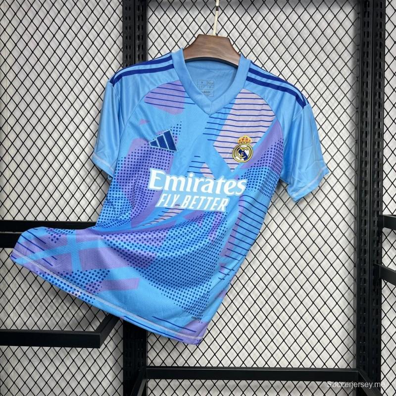 24/25 قميص أزرق لحارس مرمى ريال مدريد
