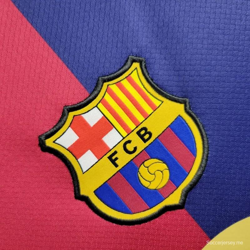 24/25 قميص الذكرى 125 لميلاد برشلونة الرئيسي
