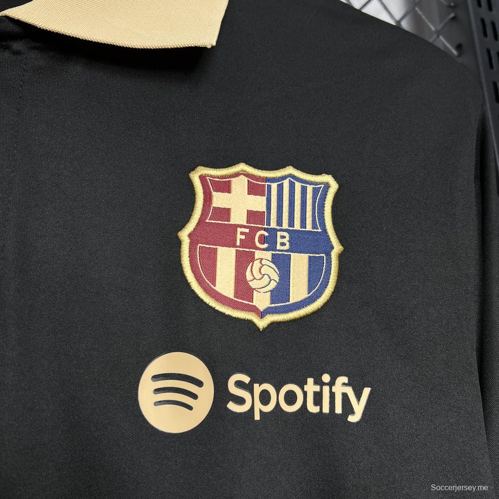 24/25 قميص بولو برشلونة بولو أسود 24/25
