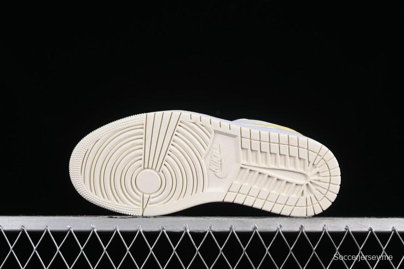 Nike Air Jordan 1 Low AJ1 Lemon Yellow Low-Top Casual Sneakers - FV8486-181