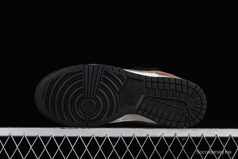 Nike SB Dunk Low LV Collaboration - Black Brown Fade Anniversary Custom Low-Top Casual Sneakers - SJ2068-233