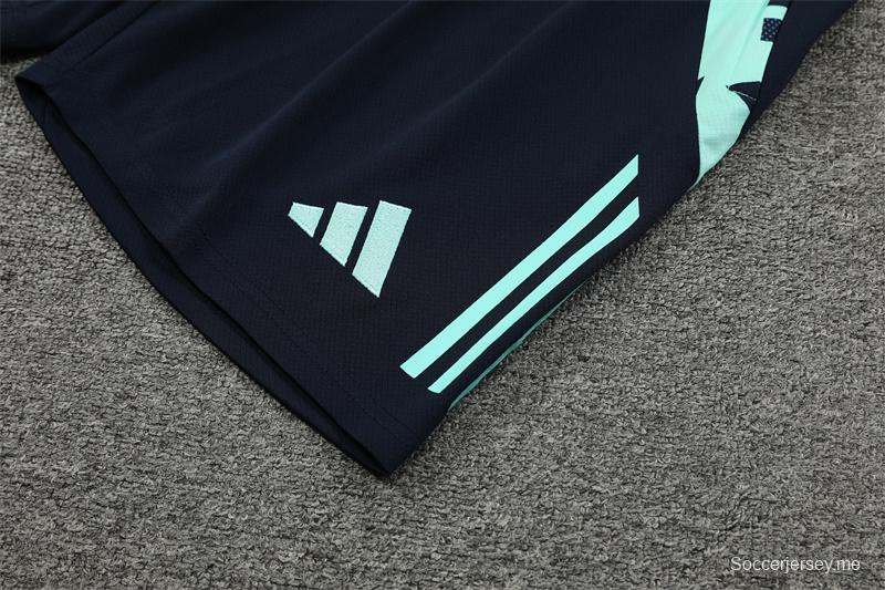 24/25 قميص بأكمام قصيرة + شورت بأكمام قصيرة ريال مدريد بحيرة ريال مدريد أزرق