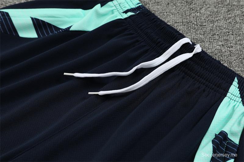 24/25 قميص بأكمام قصيرة + شورت بأكمام قصيرة ريال مدريد بحيرة ريال مدريد أزرق