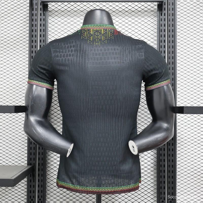 إصدار اللاعب 2024 قميص مالي الثالث أسود اللون أسود 2024