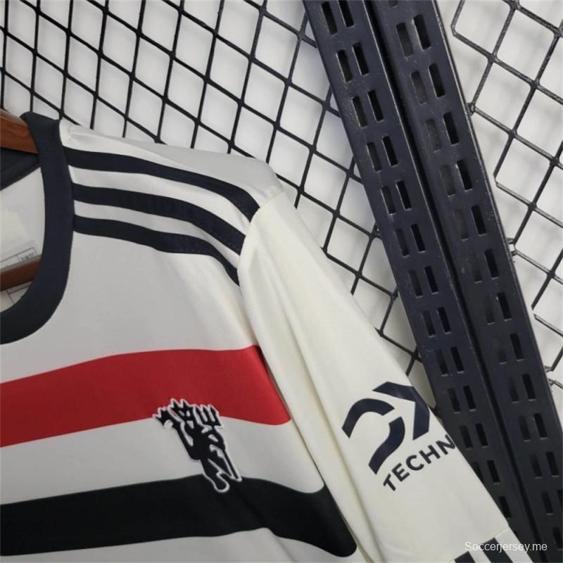 24/25 قميص مانشستر يونايتد الثالث بأكمام طويلة الأكمام 24/25