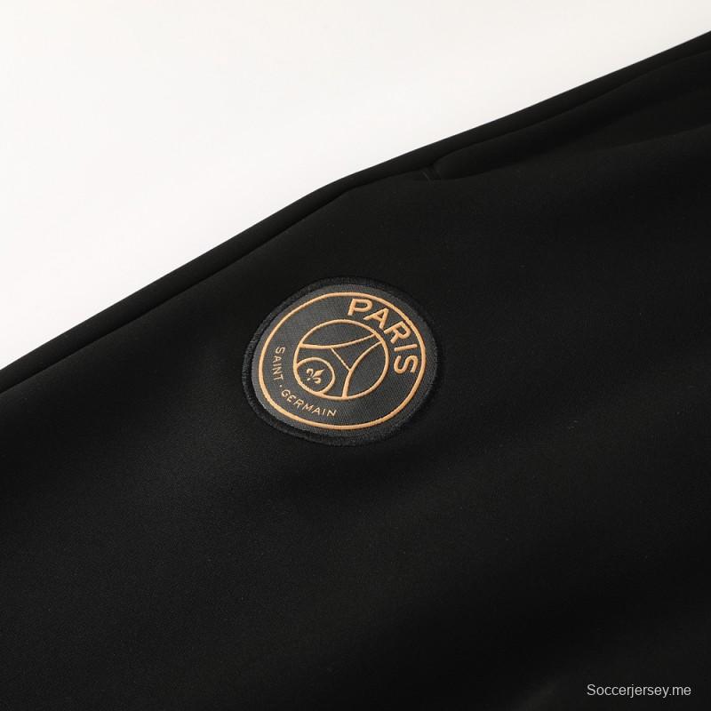 24/25 PSG جاكيت وردي سحاب كامل + بنطلون طويل + بنطلون طويل