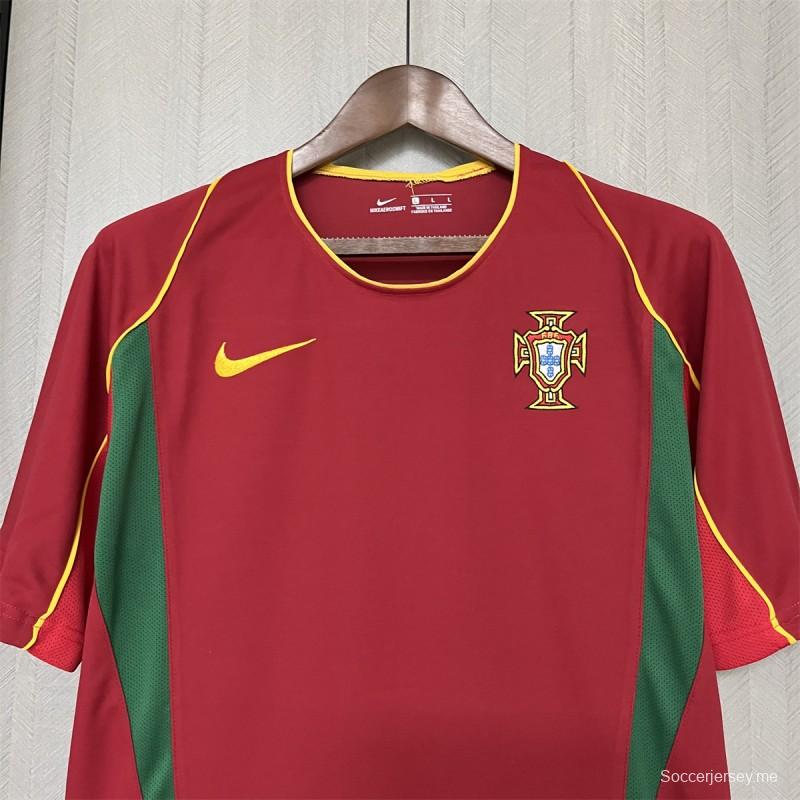 قميص منتخب البرتغال 2002 ريترو هوم جيرسي