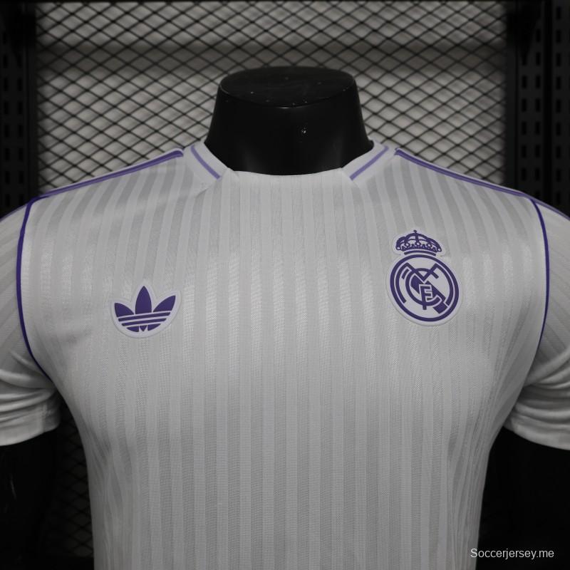 إصدار اللاعب 25/26 قميص أيقونة ريال مدريد الأبيض 25/26