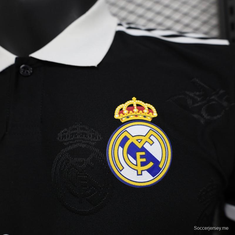 إصدار اللاعب 24/25 قميص ريال مدريد 24/25 أسود قبل المباراة