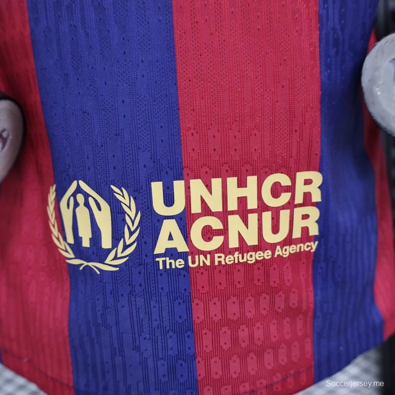 نسخة اللاعب 25/26 قميص برشلونة المسرب 25/26 على أرض برشلونة