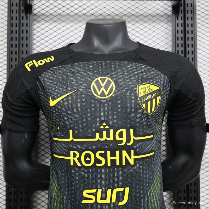 إصدار اللاعب 25/26 قميص الاتحاد الثالث أسود اللون أسود 25/26