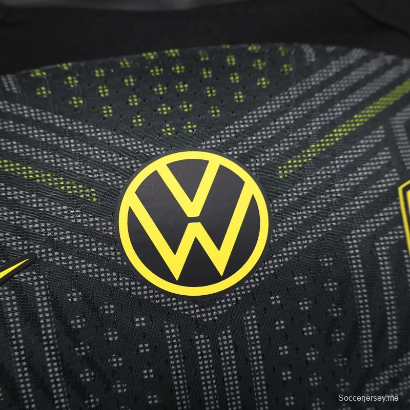 إصدار اللاعب 25/26 قميص الاتحاد الثالث أسود اللون أسود 25/26