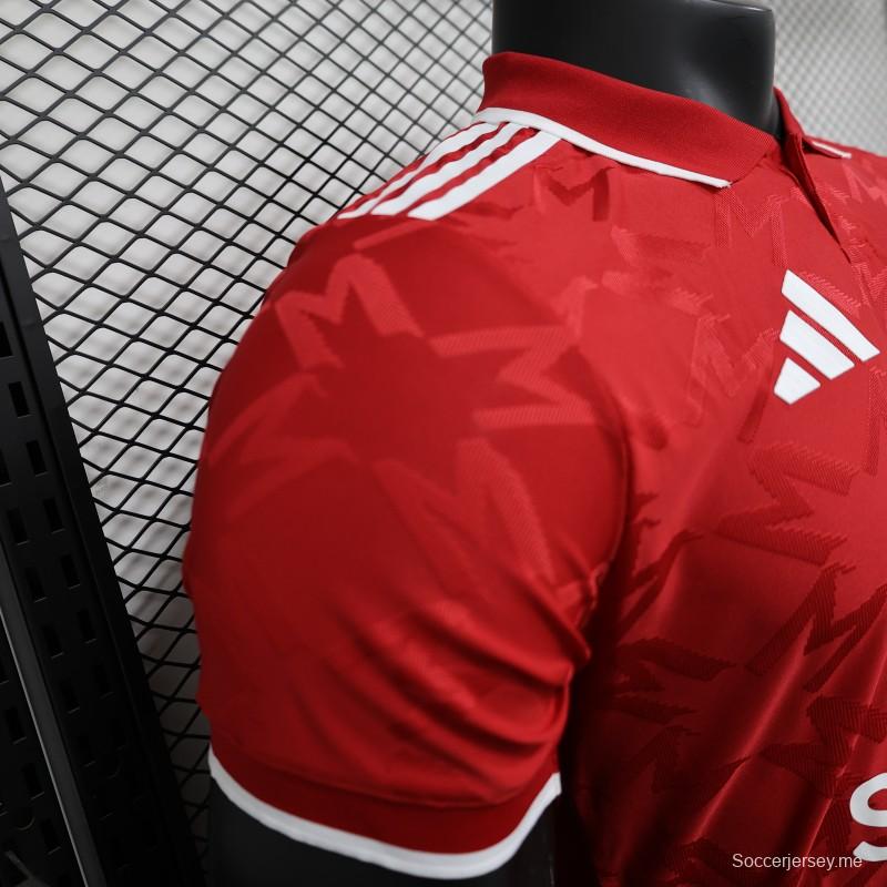 إصدار اللاعب 25/26 قميص مانشستر يونايتد الأحمر الخاص 25/26