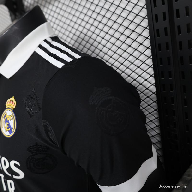 إصدار اللاعب 24/25 قميص ريال مدريد 24/25 أسود قبل المباراة