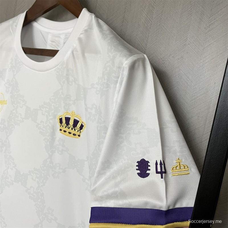 2024 البرتغال فاصلة بيضاء اللون الأبيض سيو جيرسي 2024