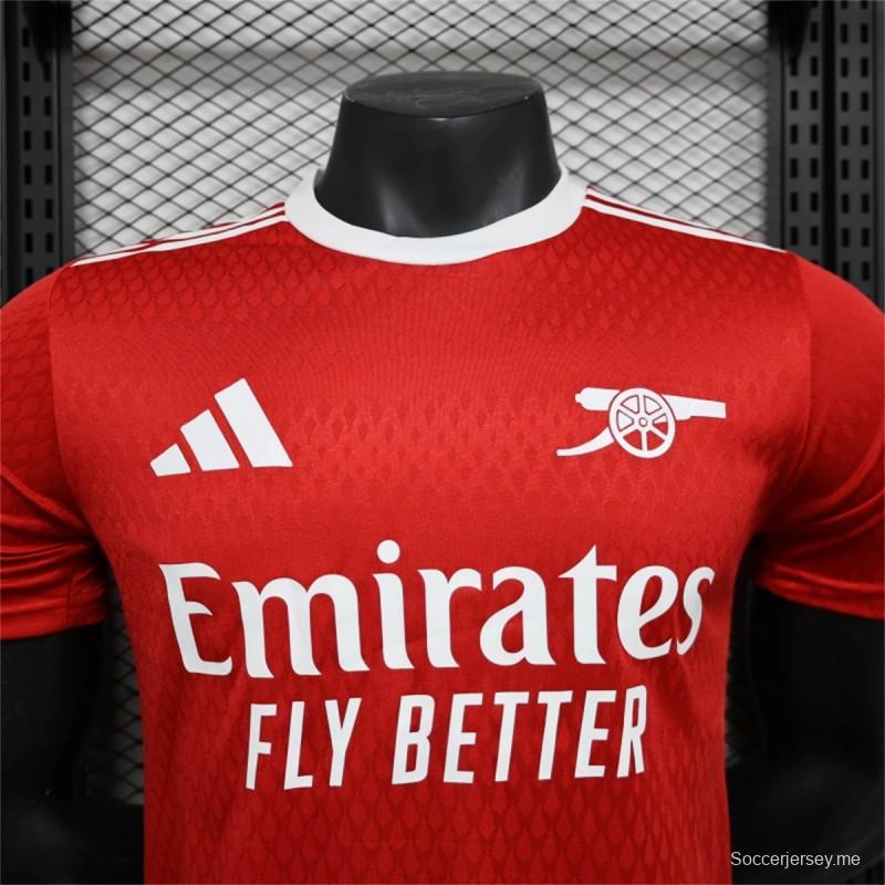 25/26 نسخة اللاعب 25/26 قميص تدريب أرسنال الرياضي الأحمر