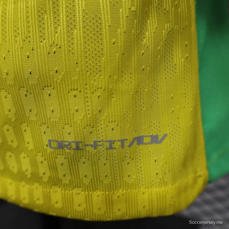 نسخة 25/26 قميص البرازيل الأصفر إصدار 25/26 لاعب البرازيل