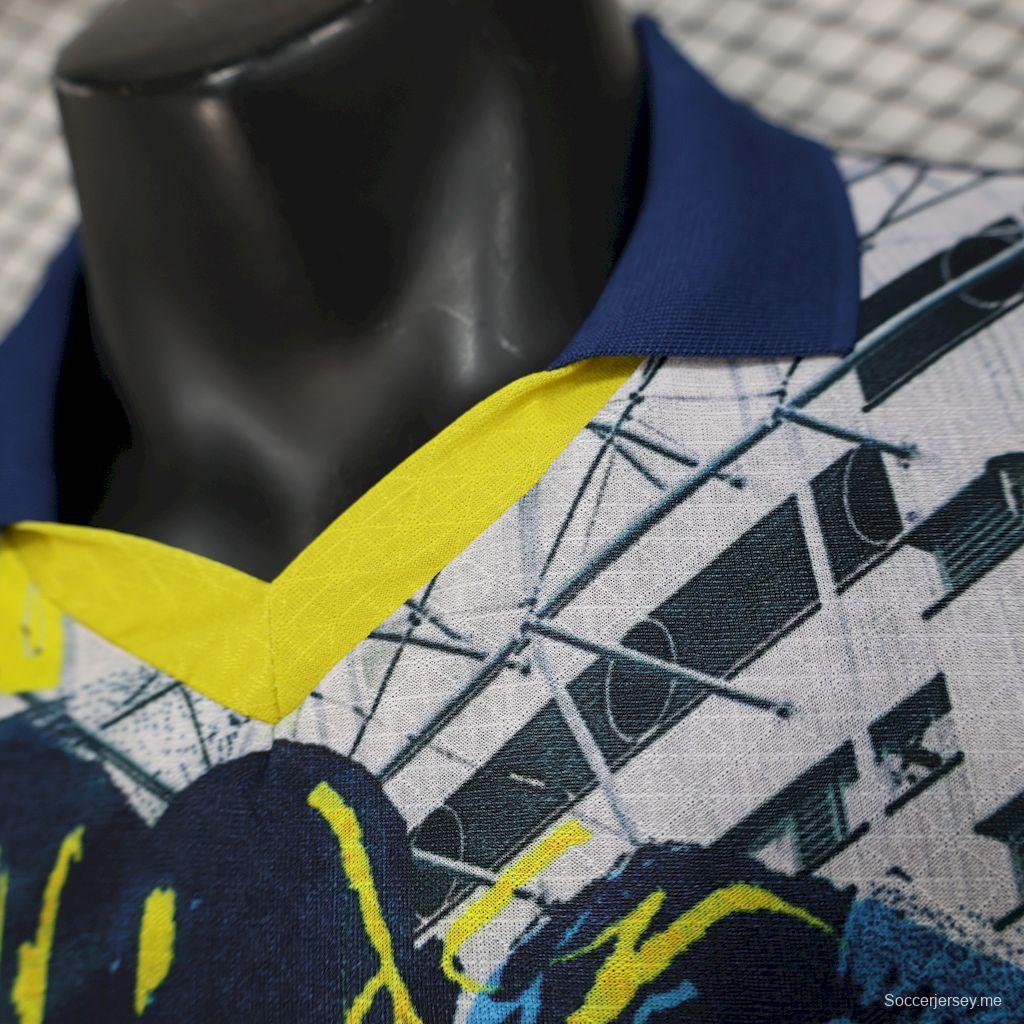 2025/26 نسخة اللاعب 2025/26 قميص مانشستر سيتي أزرق إصدار خاص من الإصدار الخاص