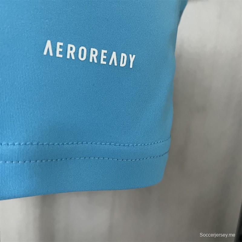 25/26 قميص تدريب فلامنجو فلامنجو يرتدي قميص تدريب أزرق فاتح قميص S-XXXXL