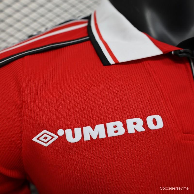 نسخة اللاعب 98/99 قميص مانشستر يونايتد الرئيسي 98/99