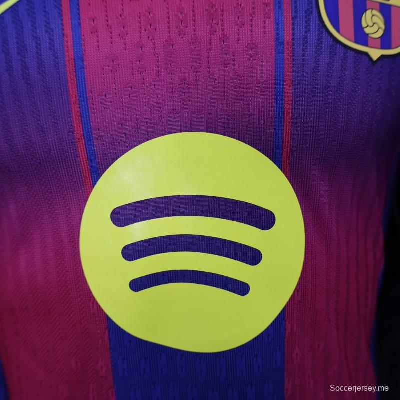 نسخة اللاعب 25/26 قميص برشلونة الأساسي 25/26
