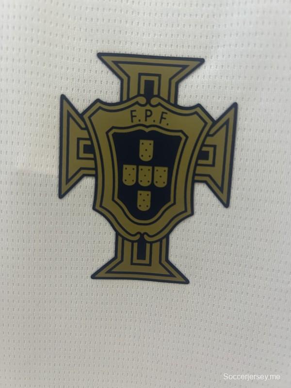 2025 البرتغال 2025 قميص تدريب البرتغال الأبيض