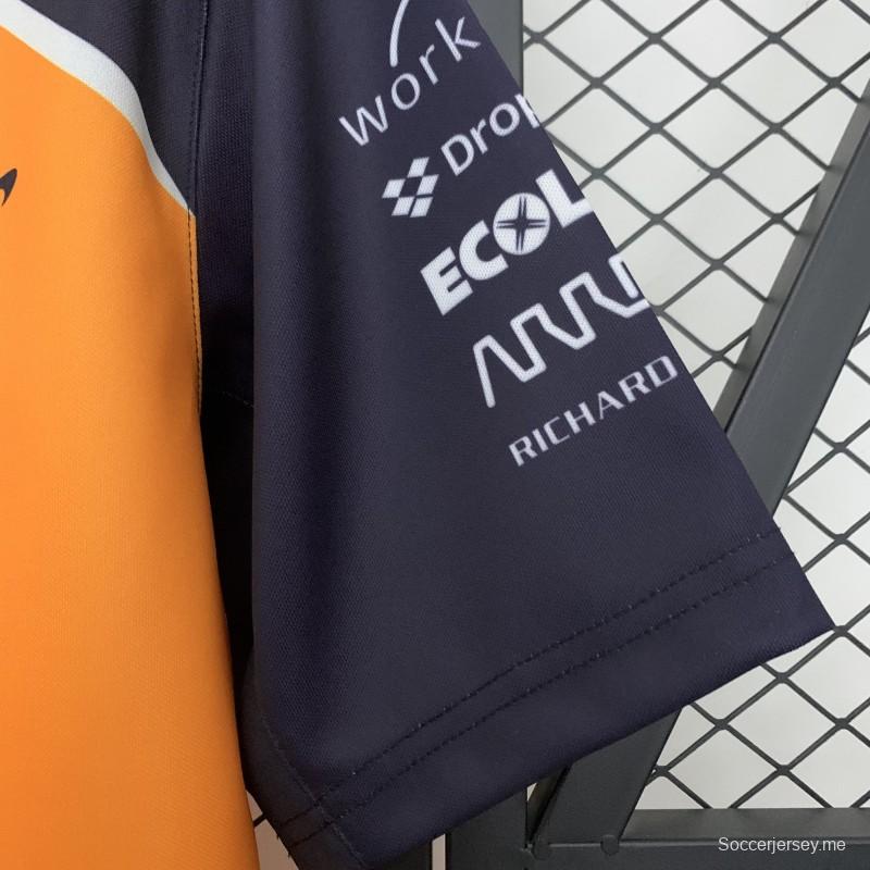 2025 قميص بولو فورمولا 1 فورمولا برتقالي مكلارين نوريس 2025