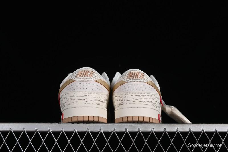 Supreme x Nike Dunk Low SB Skate Shoes with Zoom Air Cushion - XD6188-035