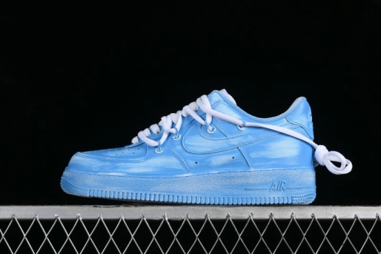 Nike Air Force 1 '07 Low Tie-Dye Blue Casual Sneakers - YY2024-929