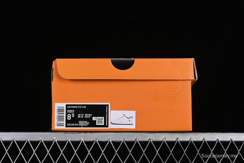 Nike Air Force 1 '07 Low LV Collaboration - Off White Double Swoosh Casual Sneakers - XZ6188-002