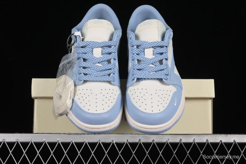 Nike Travis Scott x Fragment Design x Air Jordan 1 Low OG SP AJ1 Retro Sneakers - BB6588-101