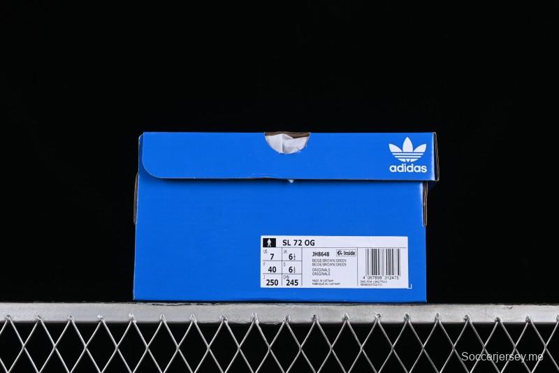 Adidas Originals SL 72 Retro Running Shoes with Ecotex Tongue and EVA Midsole - JH8648