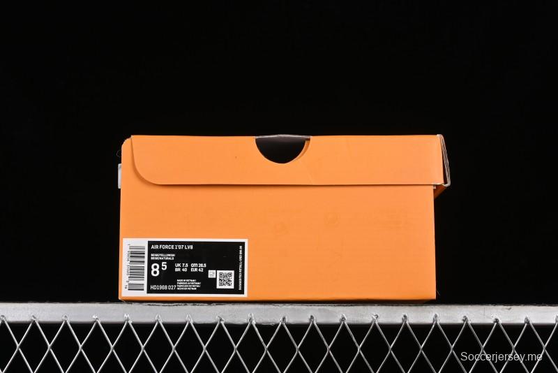 Nike Air Force 1 '07 Low LV Collaboration - Khaki Double Swoosh Low-Top Casual Sneakers - HD1968-027