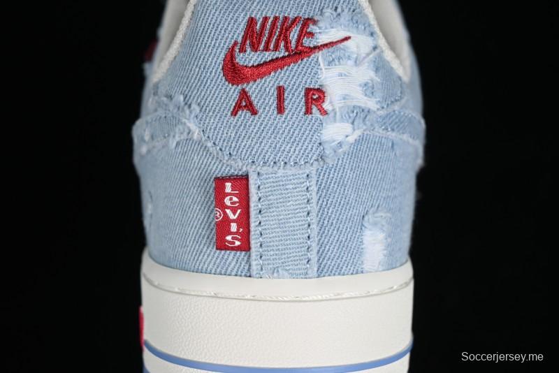 Levi's x Nike Air Force 1 '07 Low Denim Casual Sneakers - CH2211-168