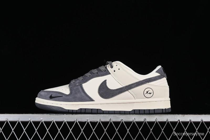 Nike SB Dunk Low Lightning Collaboration - Off White Navy Blue Small Blue Swoosh Anniversary High-End Custom Low-Top Casual Sneakers - XD1688-032