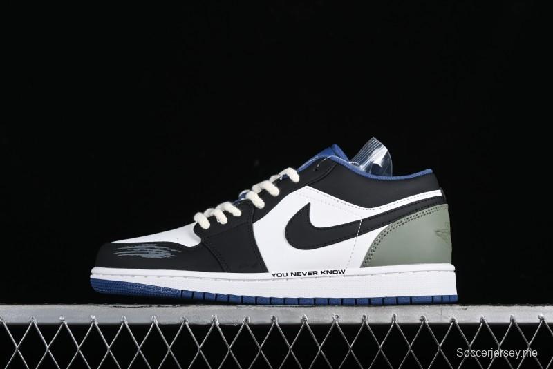 Nike Air Jordan 1 Low AJ1 Casual Lifestyle Sneakers - 553558-414