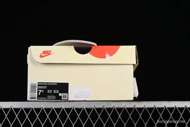 Nike SB Dunk Low Stussy Collaboration - Cream Apple Green Anniversary Custom Low-Top Casual Skate Shoes - XY1688-006