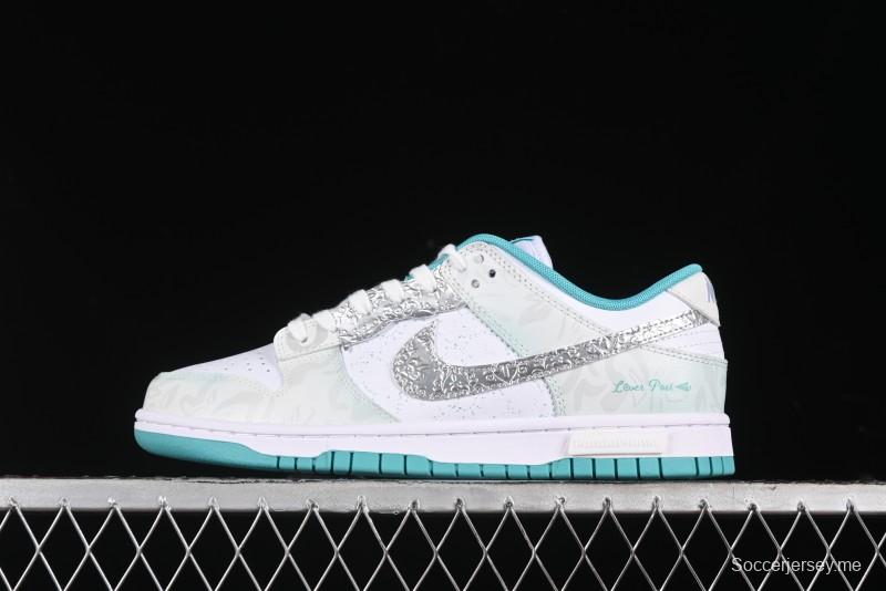 Nike Dunk Low Panda Prank Special Edition Heartbeat Email Mint SB Low Top Casual Skate Shoes - DV0833-102