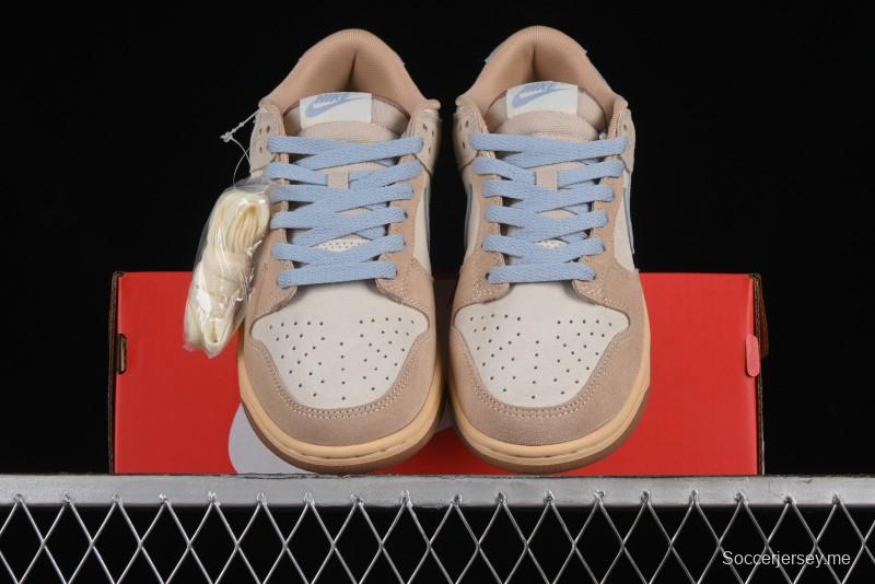 Nike Dunk Low SB Sanddrift Blue Vintage Suede and Light Blue Accent Casual Skate Shoes - HF0106-100