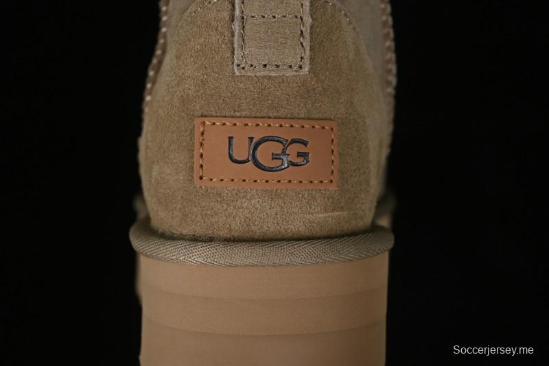UGG Classic Ultra Mini Platform 3CM Wool Short Boots with TREADLITE Technology - 1135092