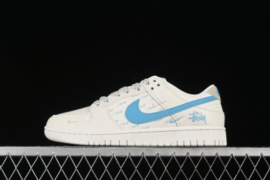 Nike SB Dunk Low Stussy Anniversary Custom Low-Top Casual Skate Shoes - SJ2068-281