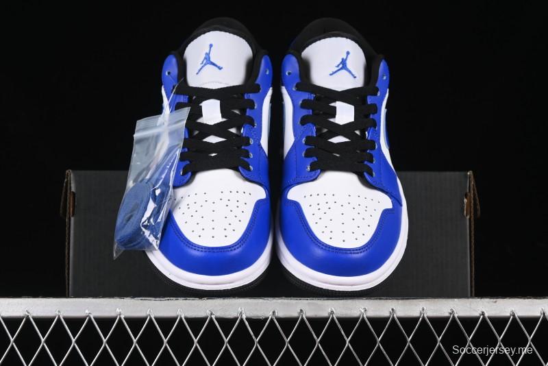 Nike Air Jordan 1 Low Retro Basketball Shoes White Blue - 553558-124