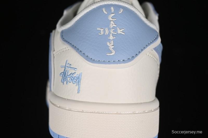 Nike Travis Scott x Fragment Design x Air Jordan 1 Low OG SP AJ1 Retro Sneakers - DM6688-609