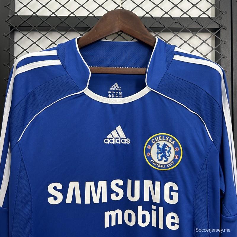 06/07 قميص تشيلسي بأكمام طويلة ريترو بأكمام طويلة