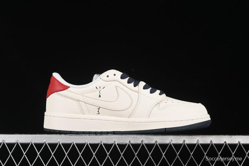 Nike Travis Scott x Fragment Design x Air Jordan 1 Low OG SP AJ1 - DIY1688-0