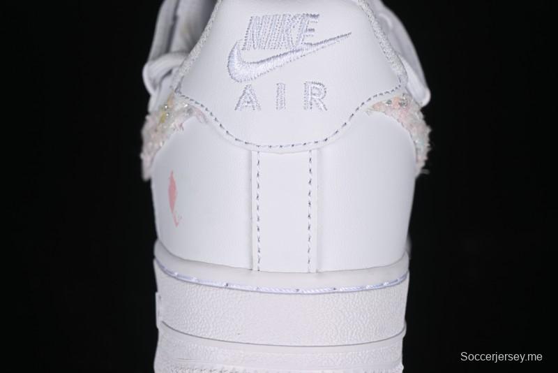 Nike Air Force 1 '07 Low Pink Chanel-Inspired Casual Sneakers - DH9999-334