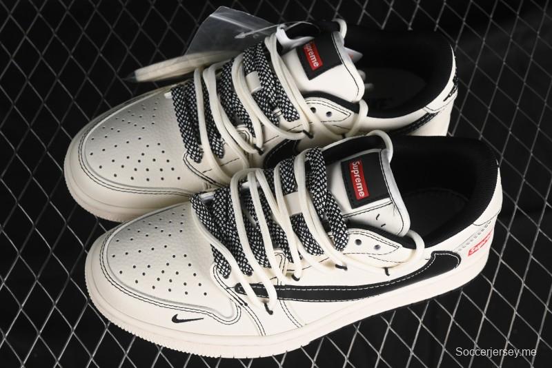 Nike Travis Scott x Fragment Design x Air Jordan 1 Low OG SP AJ1 Supreme Collaboration - SJ0086-134
