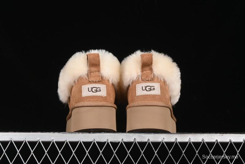 UGG Nita Platform Shearling Lined Winter Boots with Leather Upper - 1166733