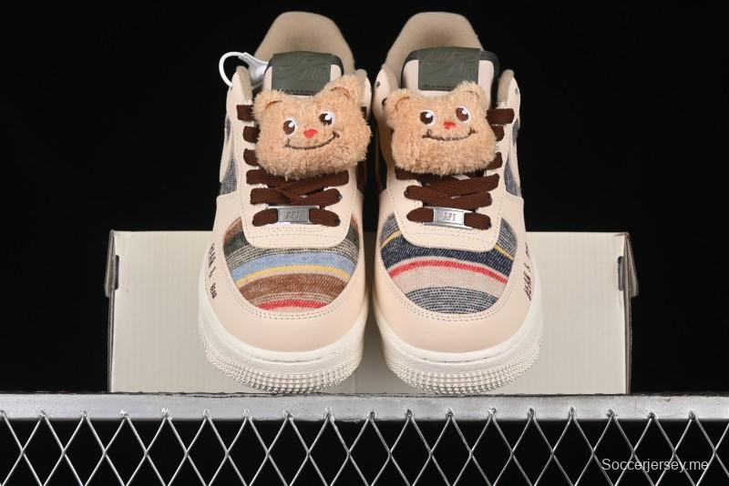Nike Air Force 1 '07 Low Farting Bear Casual Sneakers - CW2289-230