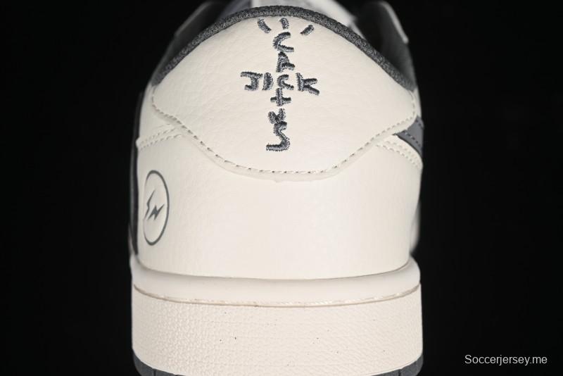 Nike Travis Scott x Fragment Design x Air Jordan 1 Low OG SP AJ1 Retro Casual Sneakers - LJ5188-024